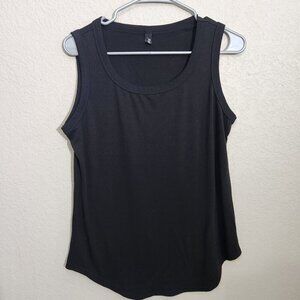 Automet Tank Top Womens Small Black Sleeveless Classic Round Neck